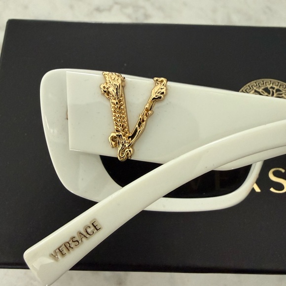 Versace Elegant White Sunglasses - Picture 8 of 13